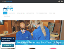 Tablet Screenshot of newtowndental.com
